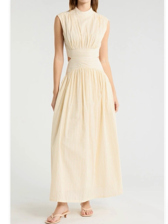 Parker Dresses & Skirts - Parker Julianne Stripe Cotton Maxi Dress, Women’s 4, Butter Yellow, Ivory, NWT